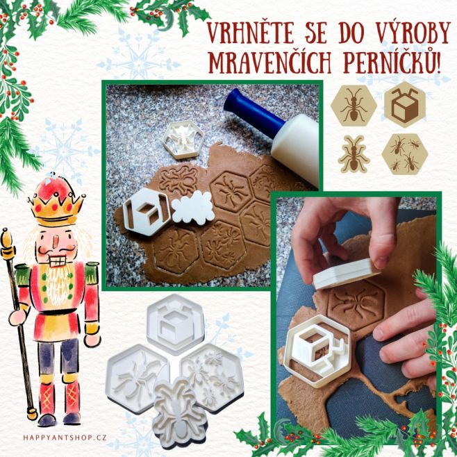Je pravý čas na pečení perníčků ! 😋🎄 Vrhněte se do výroby mravenčích perníčků s našimi vtipnými vykrajovátky s mravenci 🐜🐜...